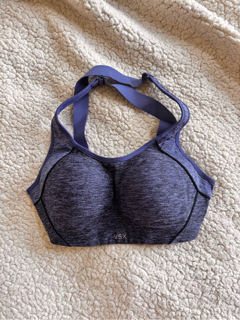 VSX Women's Heathered Blue High-Support Sports Bra